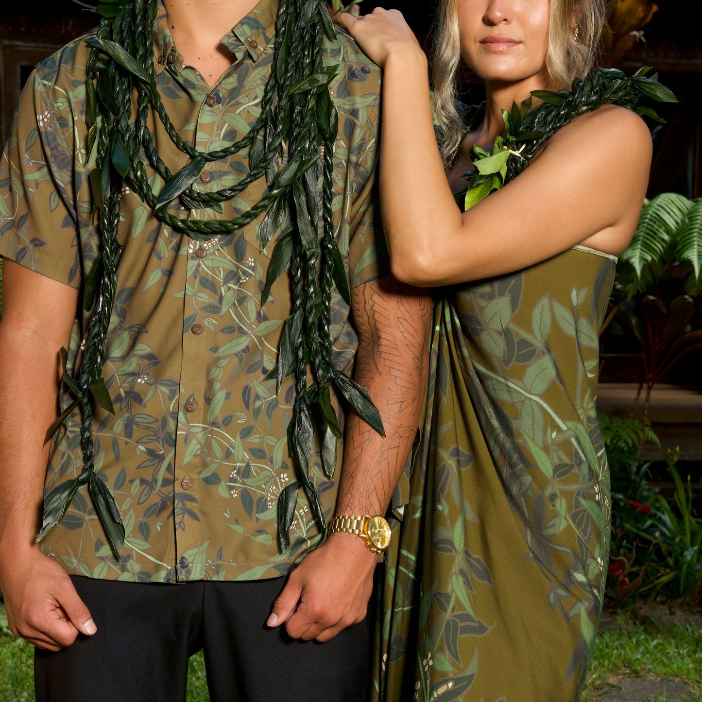 Maile Green Pareo / Sarong