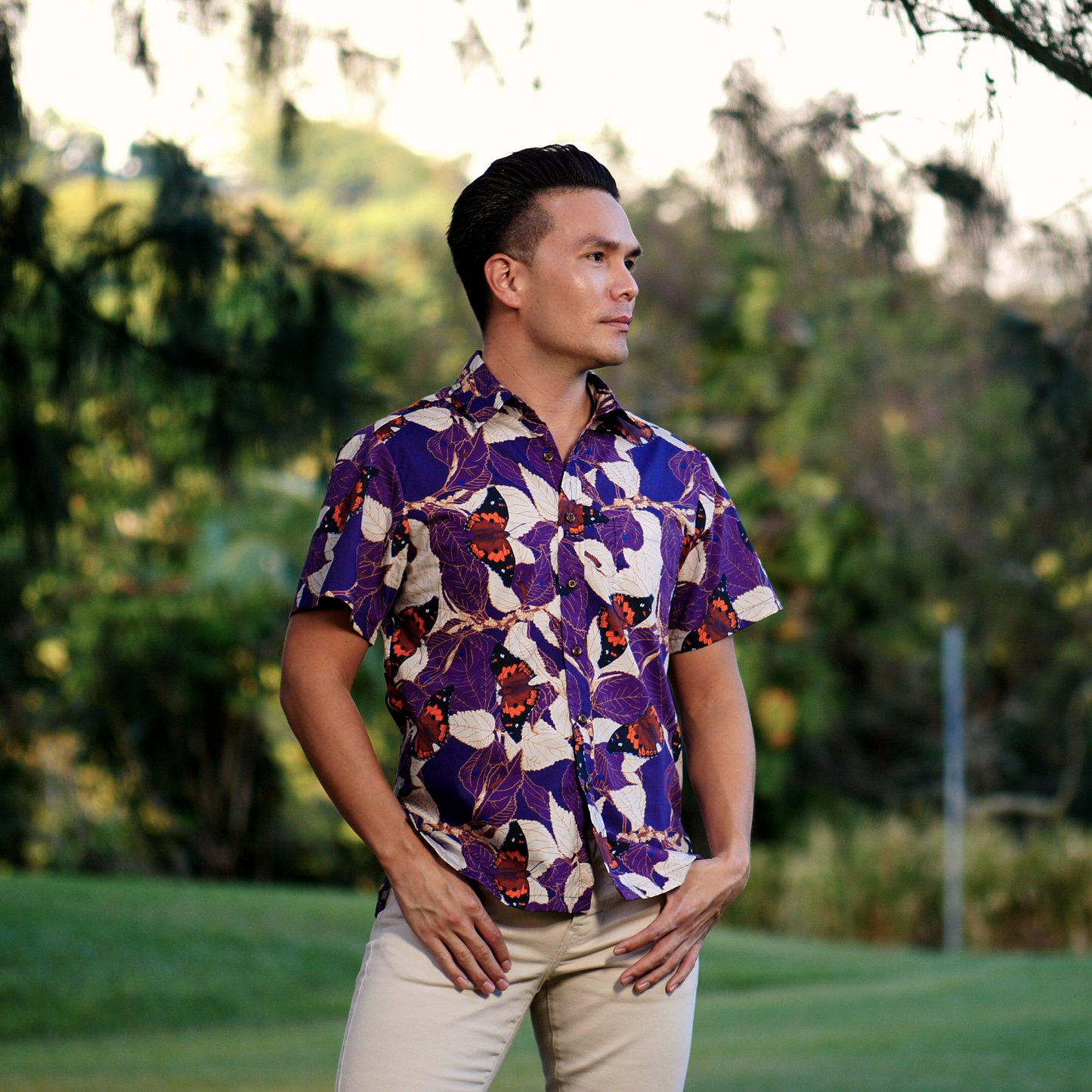 MĀMAKI & BUTTERFLIES Aloha Shirt