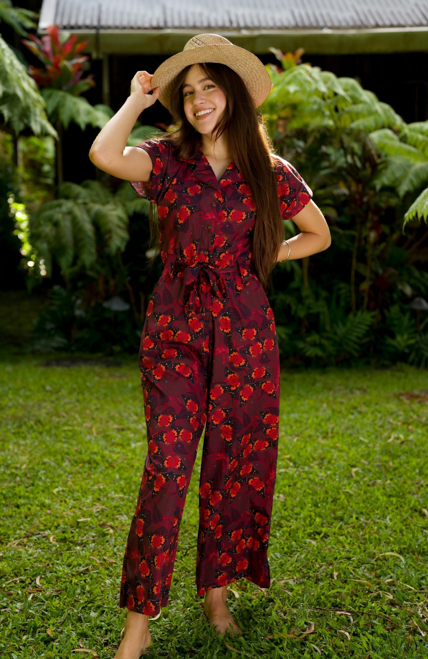 Māmaki & Butterflies Aloha Jumpsuit — David Shepard – David