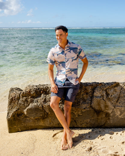Soaring Koa‘e kea Relaxed Fit Aloha Shirt