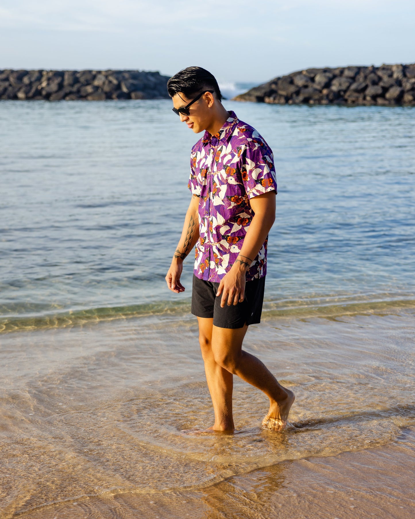 MĀMAKI & BUTTERFLIES Aloha Shirt