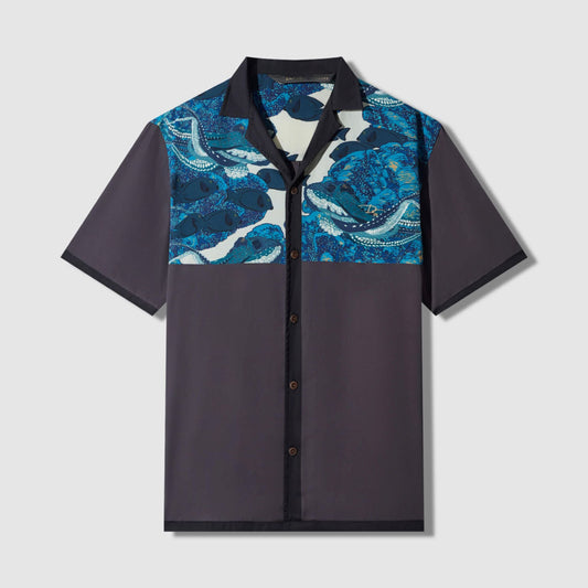 Hidden He'e Vintage Cut Aloha Shirt (Iron Free)