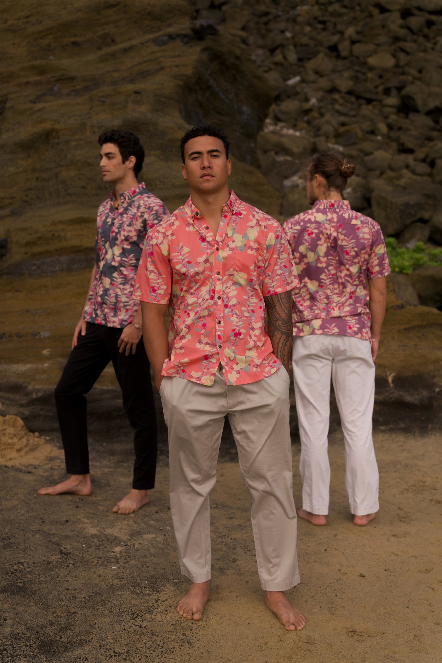 ‘Ōhelo Berry Pink Aloha Shirt