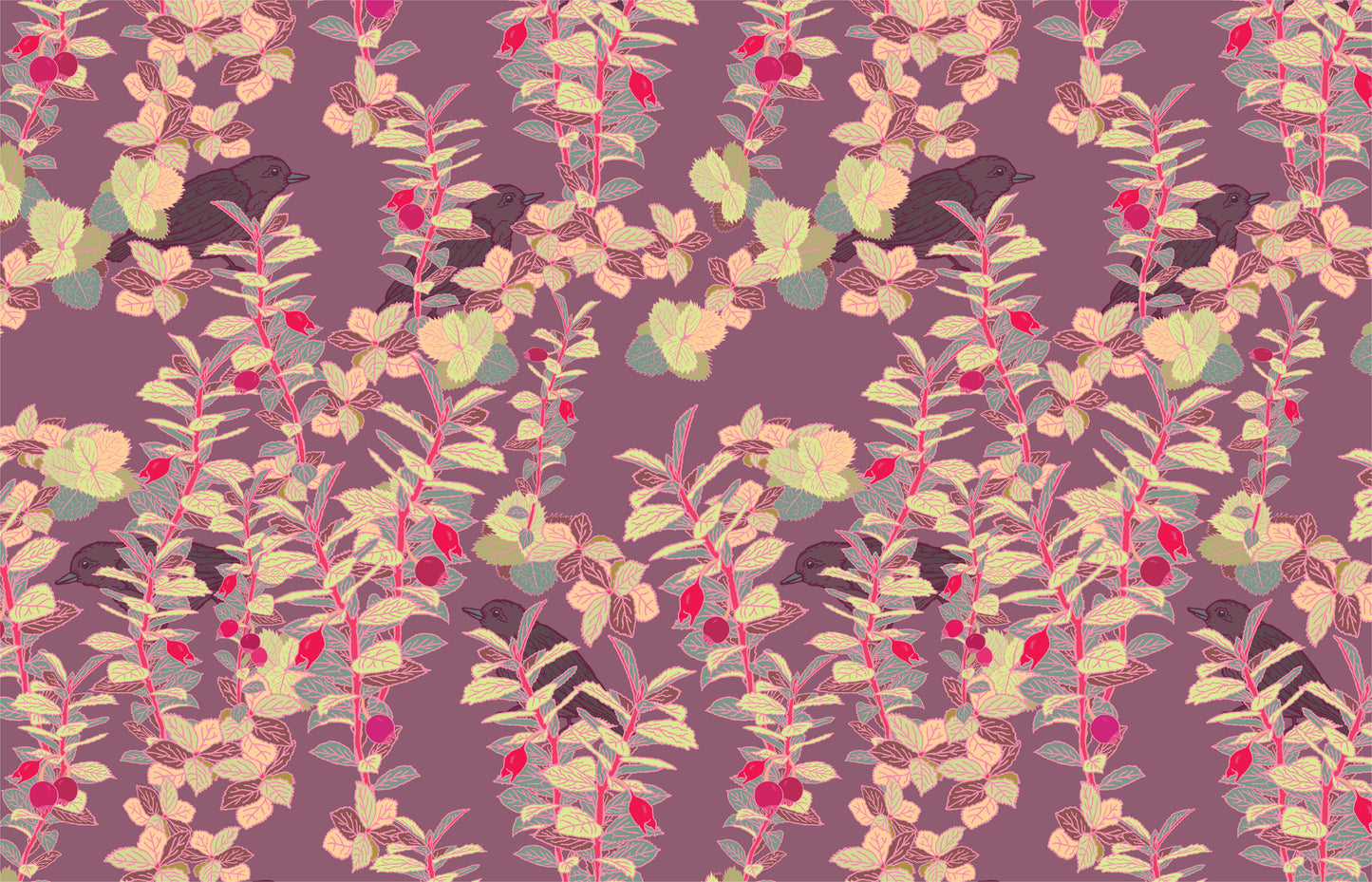 ‘Ōhelo & ʻŌmaʻo Purple Pareo / Sarong