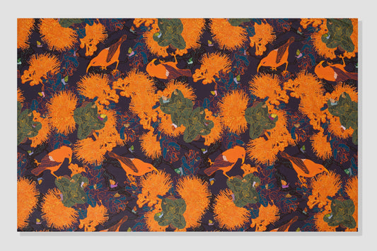 Kaniakapūpū Orange Pareo / Sarong