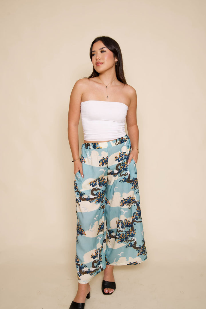 Gaspar  Honolulu jaquard pants  pink