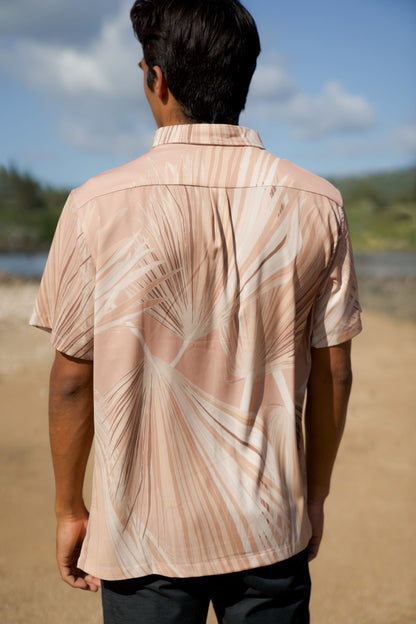 Loulu Beige Iron Free Aloha Shirt