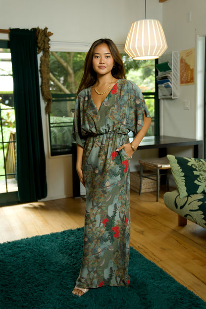 Vanishing 'Akikiki Blouson Dress