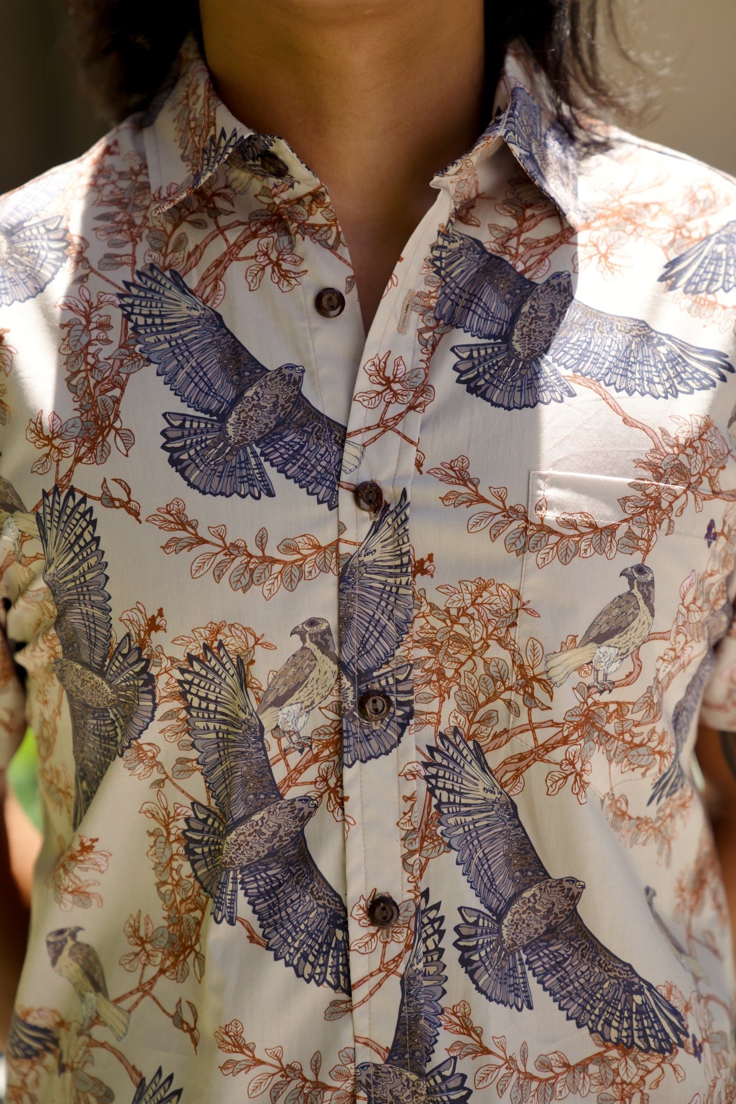 Io & 'Iliahi Beige Aloha Shirt