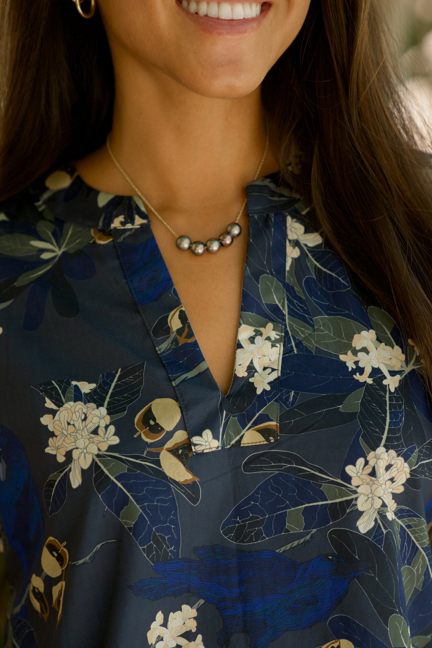 Hō‘awa & The ‘Alalā Navy Tunic Dress