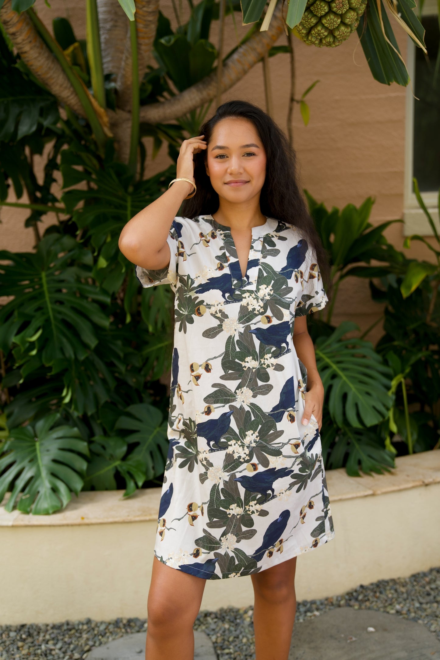 Hō‘awa & The ‘Alalā Pale Tunic Dress