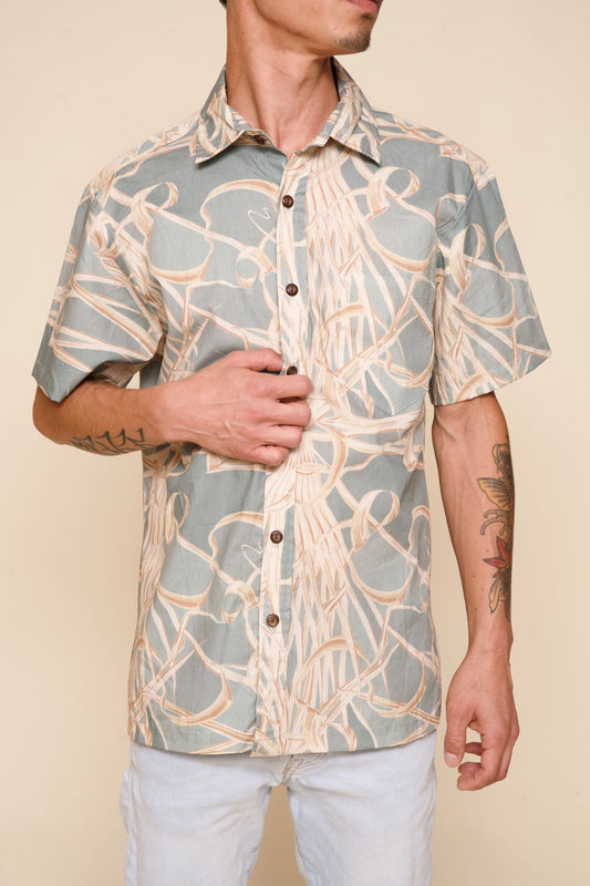 Lau Hala Smoke Aloha Shirt