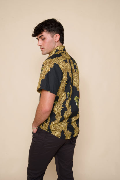 Limu Kala Gold Aloha Shirt