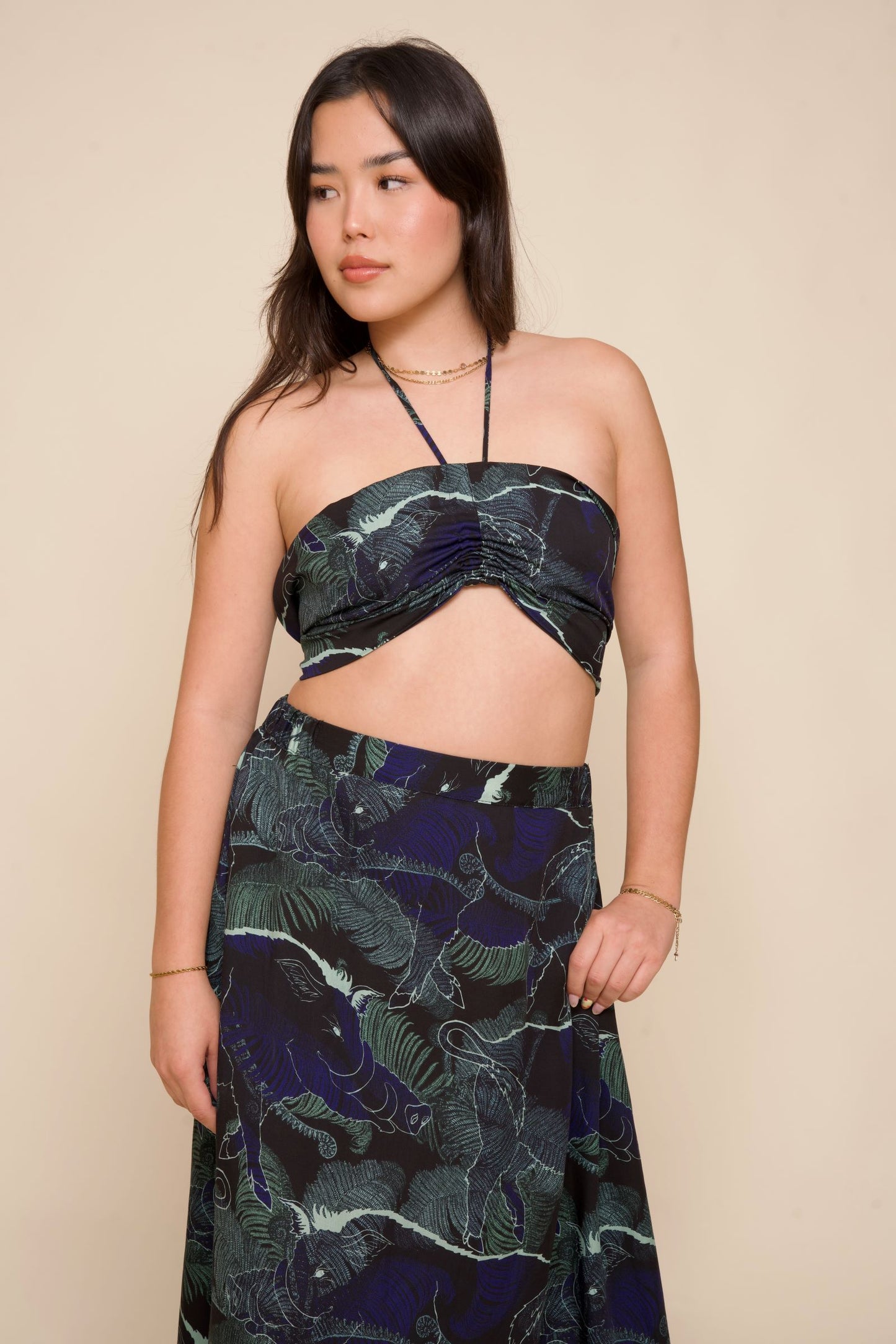 Kamapua’a Blue Tie-back Top