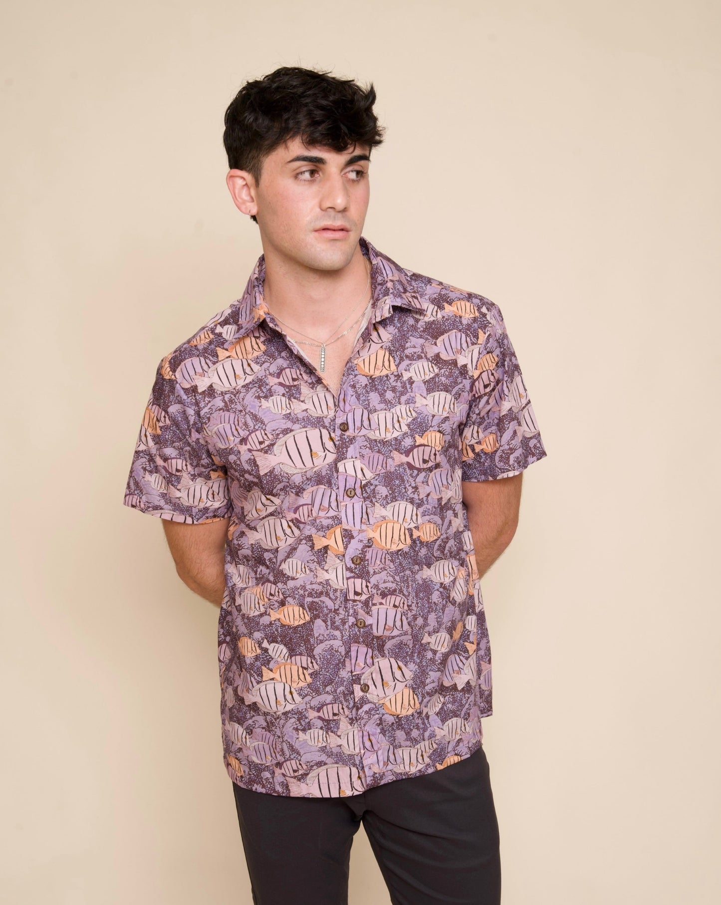 Manini Sunset Aloha Shirt