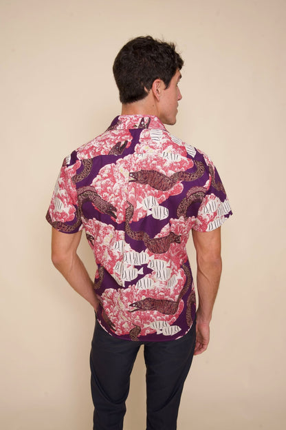 Puhi Purple Tailored Aloha Shirt