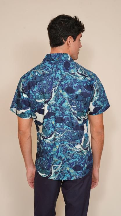 Hidden He‘e Tailored Aloha Shirt