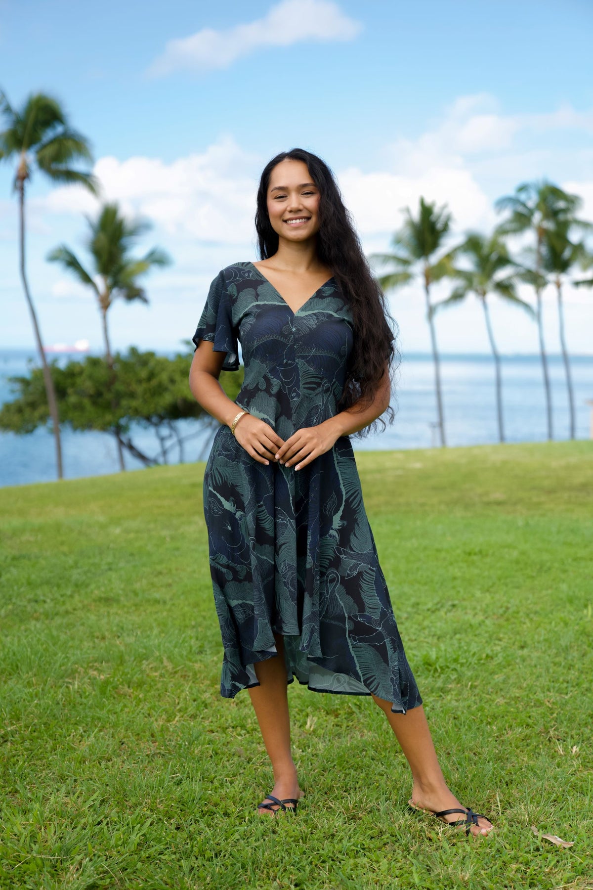 Kamapua'a Midi Hourglass Dress