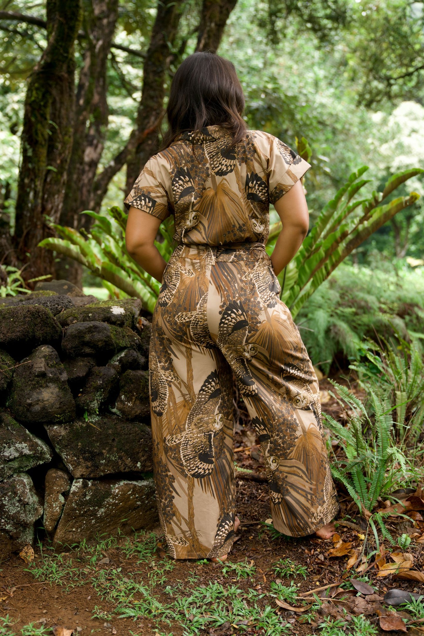 Pueo At Dusk Aloha Jumpsuit