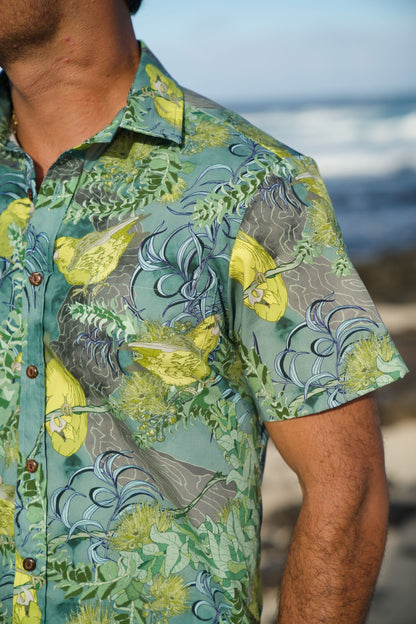 Foraging Kiwikiu Aloha Shirt