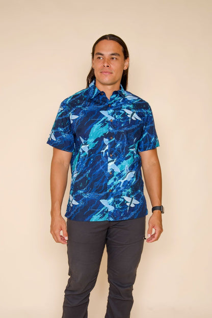 Blue Malolo Aloha Shirt
