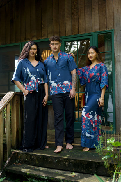 Manu-o-Kū & Hau Tree Blouson Dress