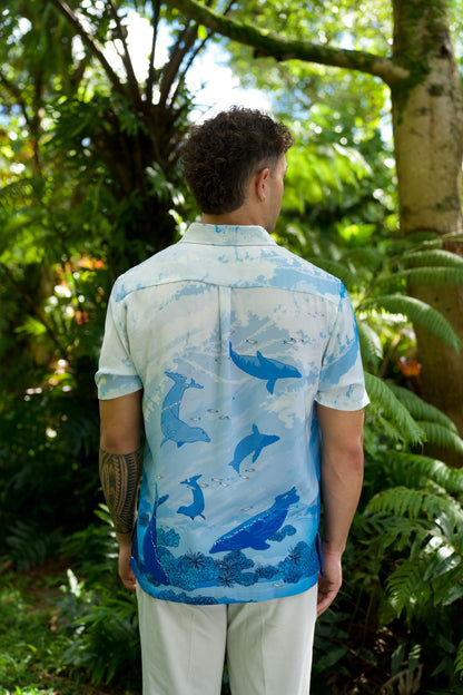 Hawaiian Monk Seal (Iron Free) Aloha Shirt