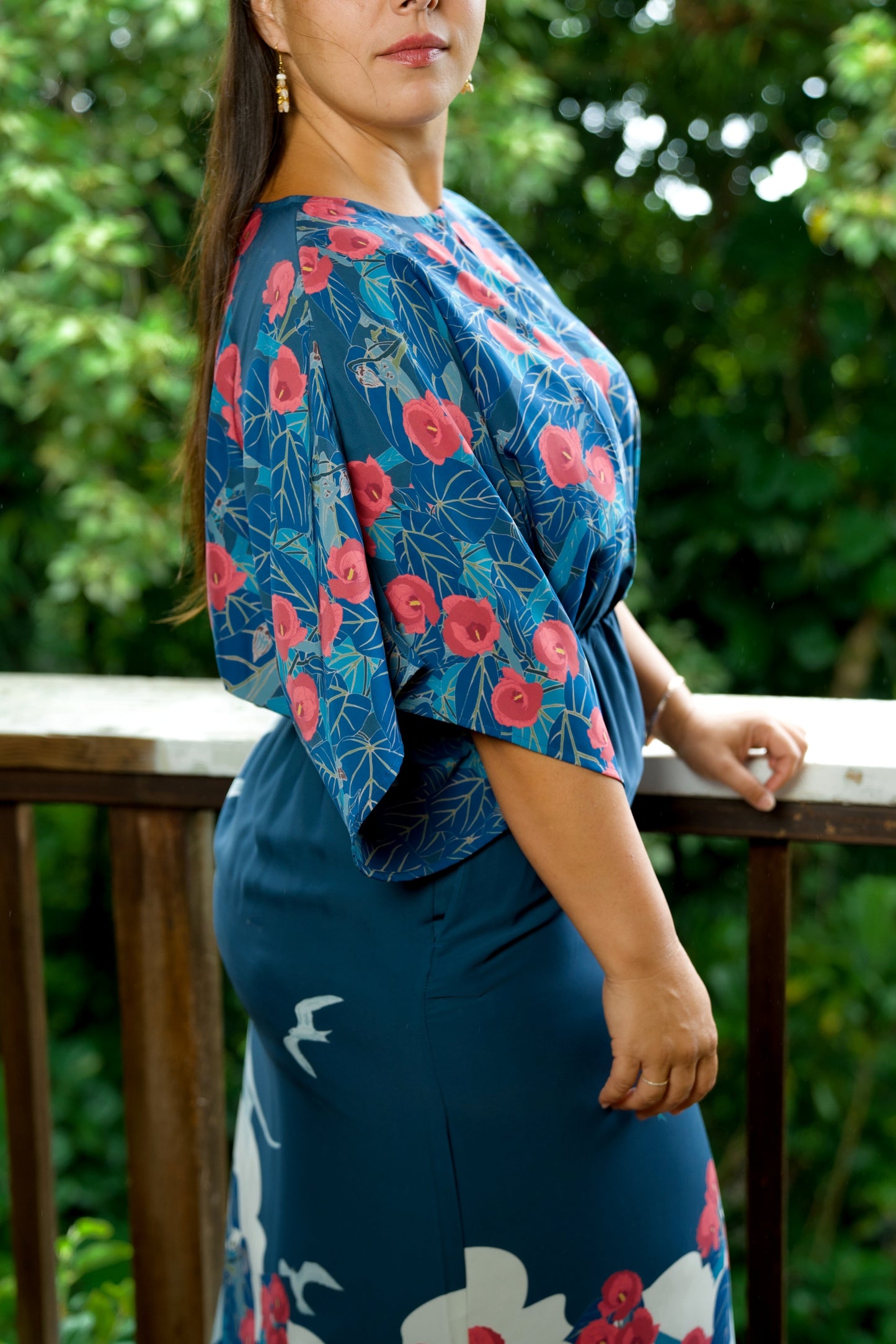 Manu-o-Kū & Hau Tree Blouson Dress