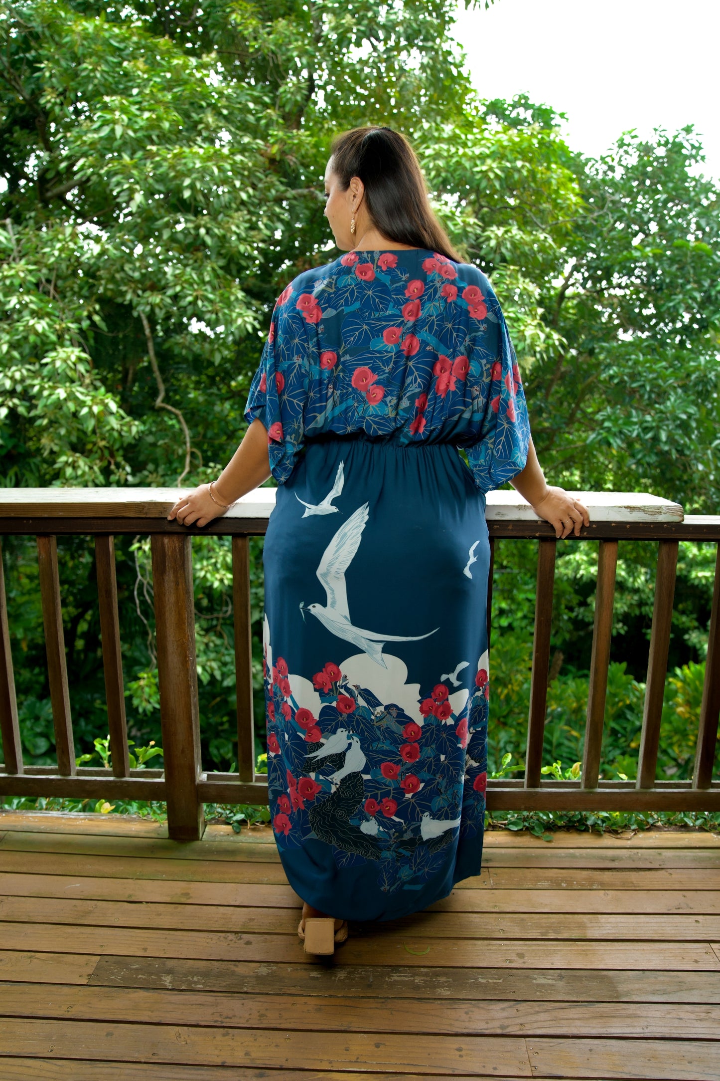 Manu-o-Kū & Hau Tree Blouson Dress