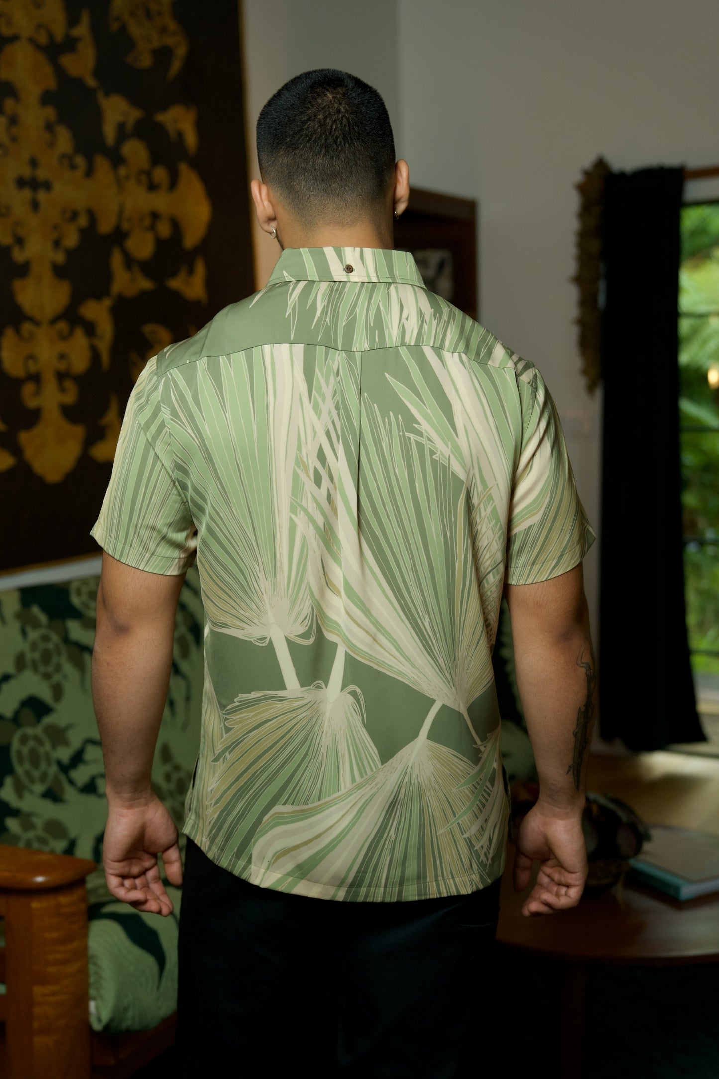 Loulu Green Aloha Shirt (Iron Free)