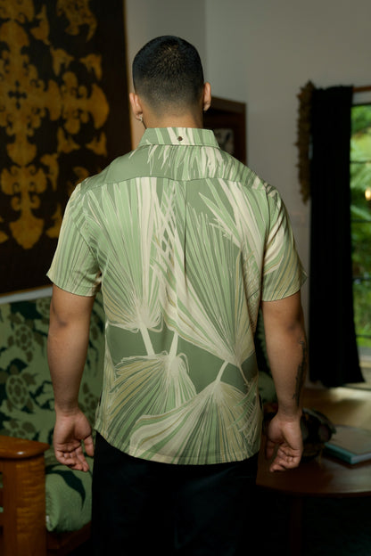 Loulu Green Aloha Shirt (Iron Free)
