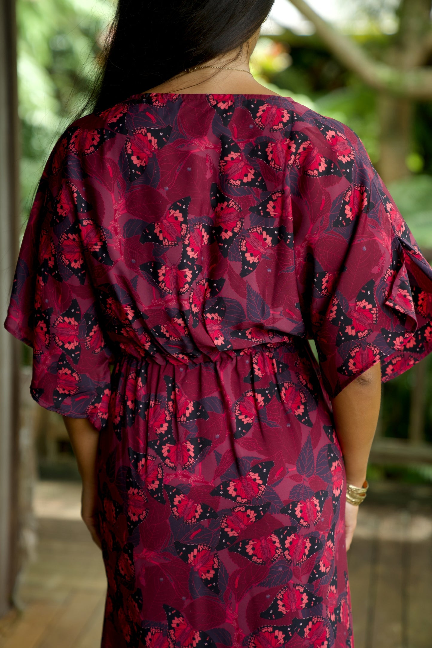 Māmaki & Butterflies Blouson Dress