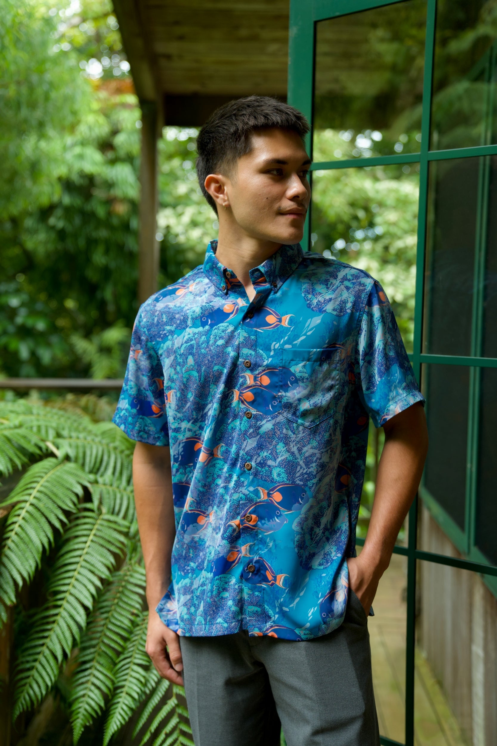 Iron Free Aloha Shirt - Pāku'iku'i — David Shepard – David Shepard