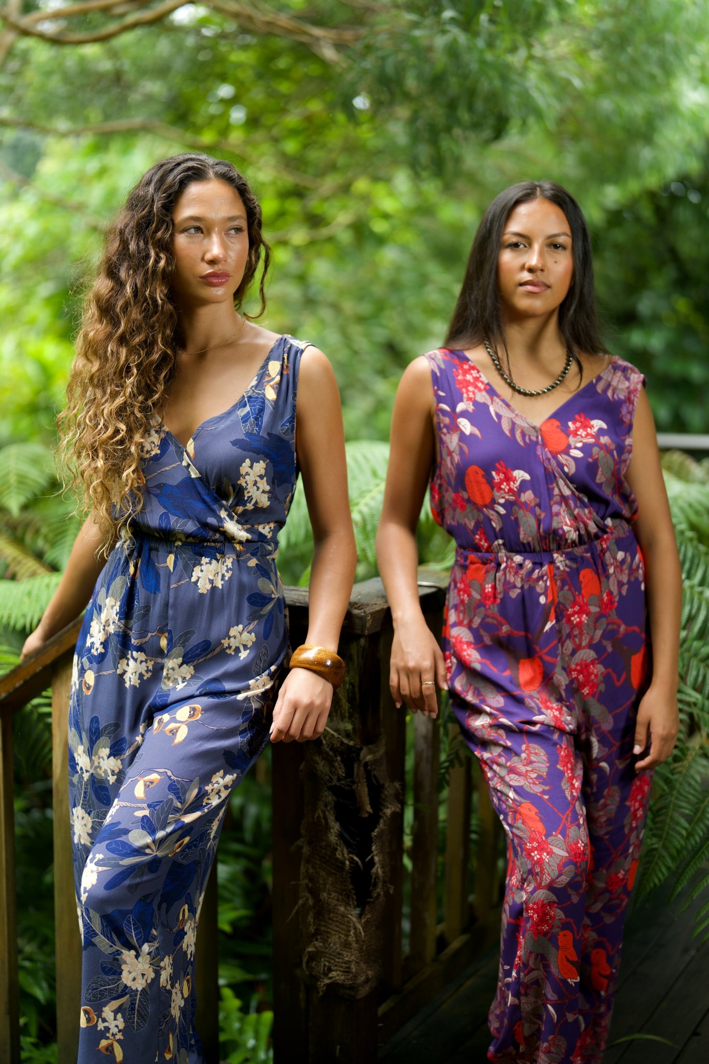 ‘Apapane & ‘ Iliahi Rayon Sleeveless Jumpsuit