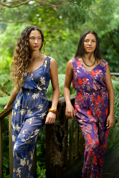 ‘Apapane & ‘ Iliahi Rayon Sleeveless Jumpsuit