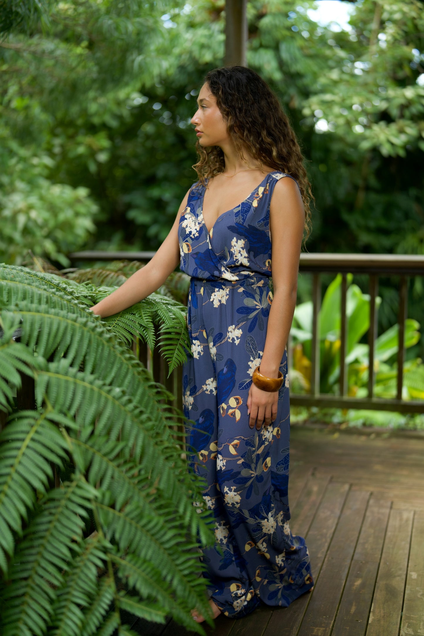 Hō‘awa & The ‘Alalā Rayon Sleeveless Jumpsuit