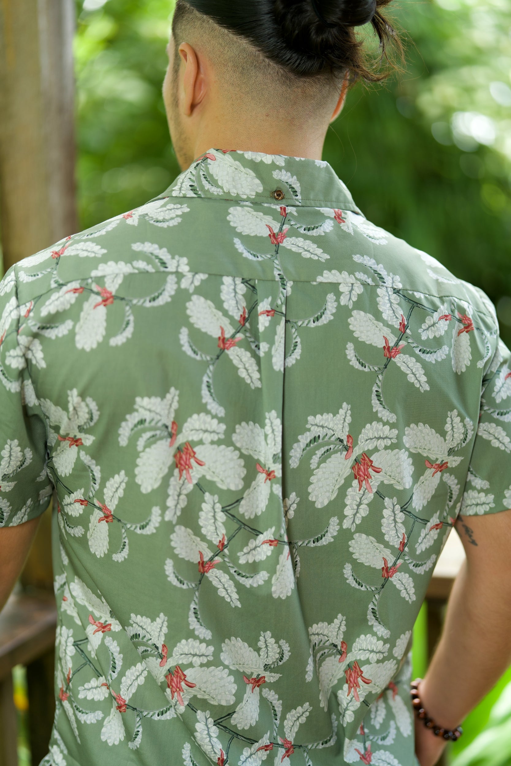 ʻOhai Green Aloha Shirt – David Shepard – David Shepard Hawaiʻi