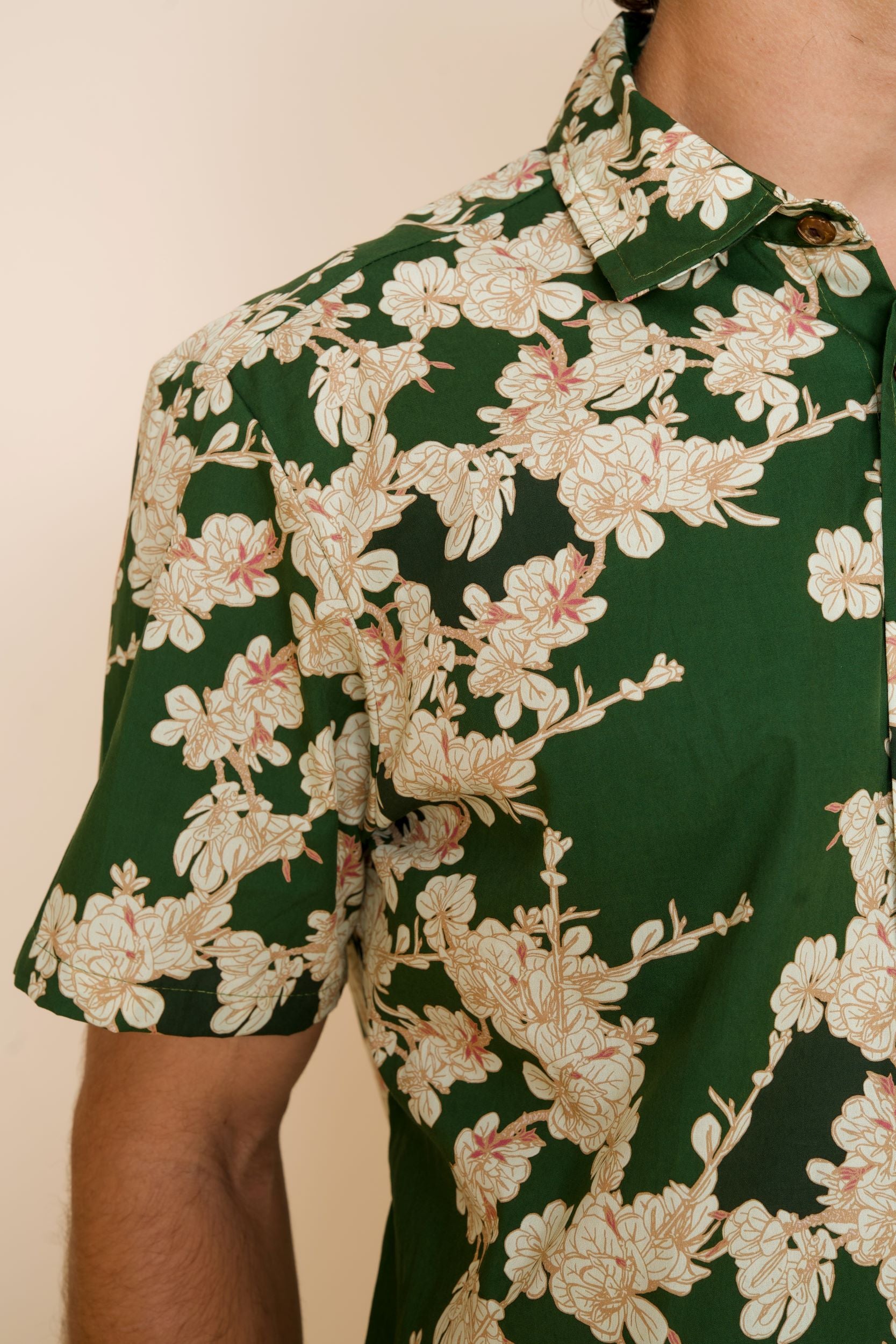 Dwarf Naupaka Green Aloha Shirt – David Shepard Hawaii – David