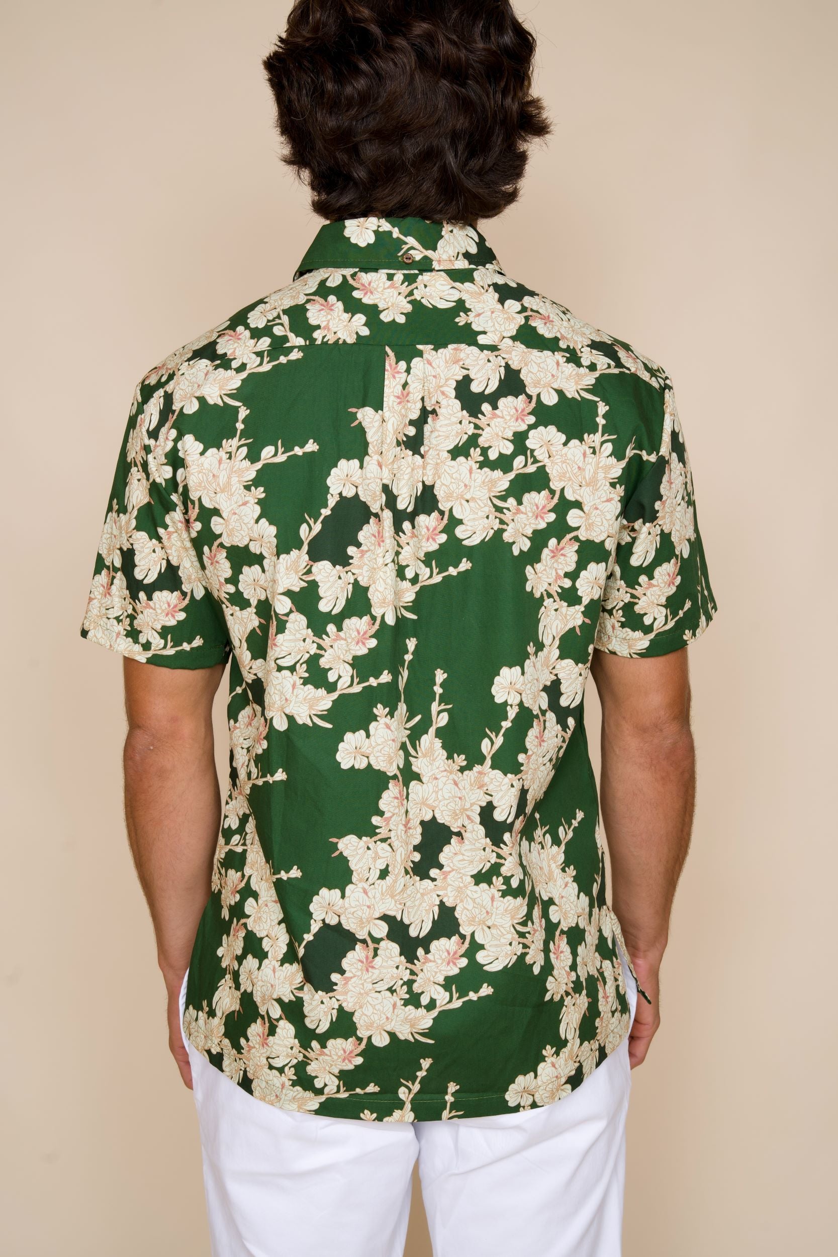 Dwarf Naupaka Green Aloha Shirt – David Shepard Hawaii – David
