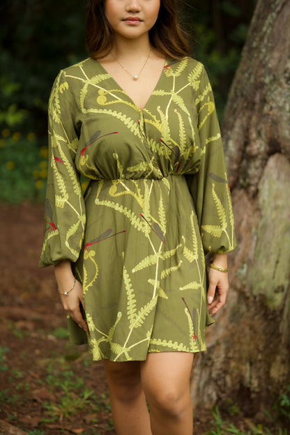 Pinapinao & Uluhe Long Sleeve Mini Dress