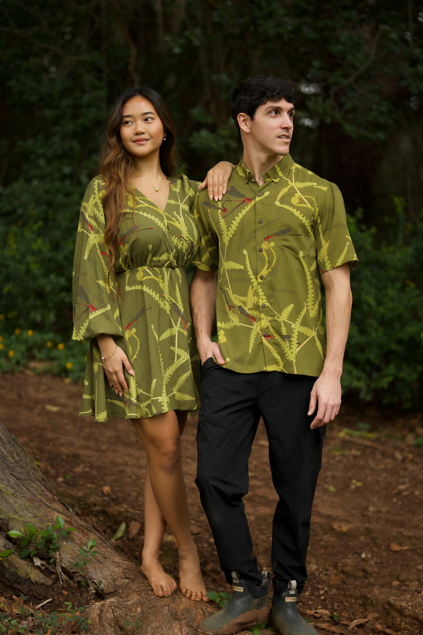 Pinapinao & Uluhe Aloha Shirt (Iron Free)