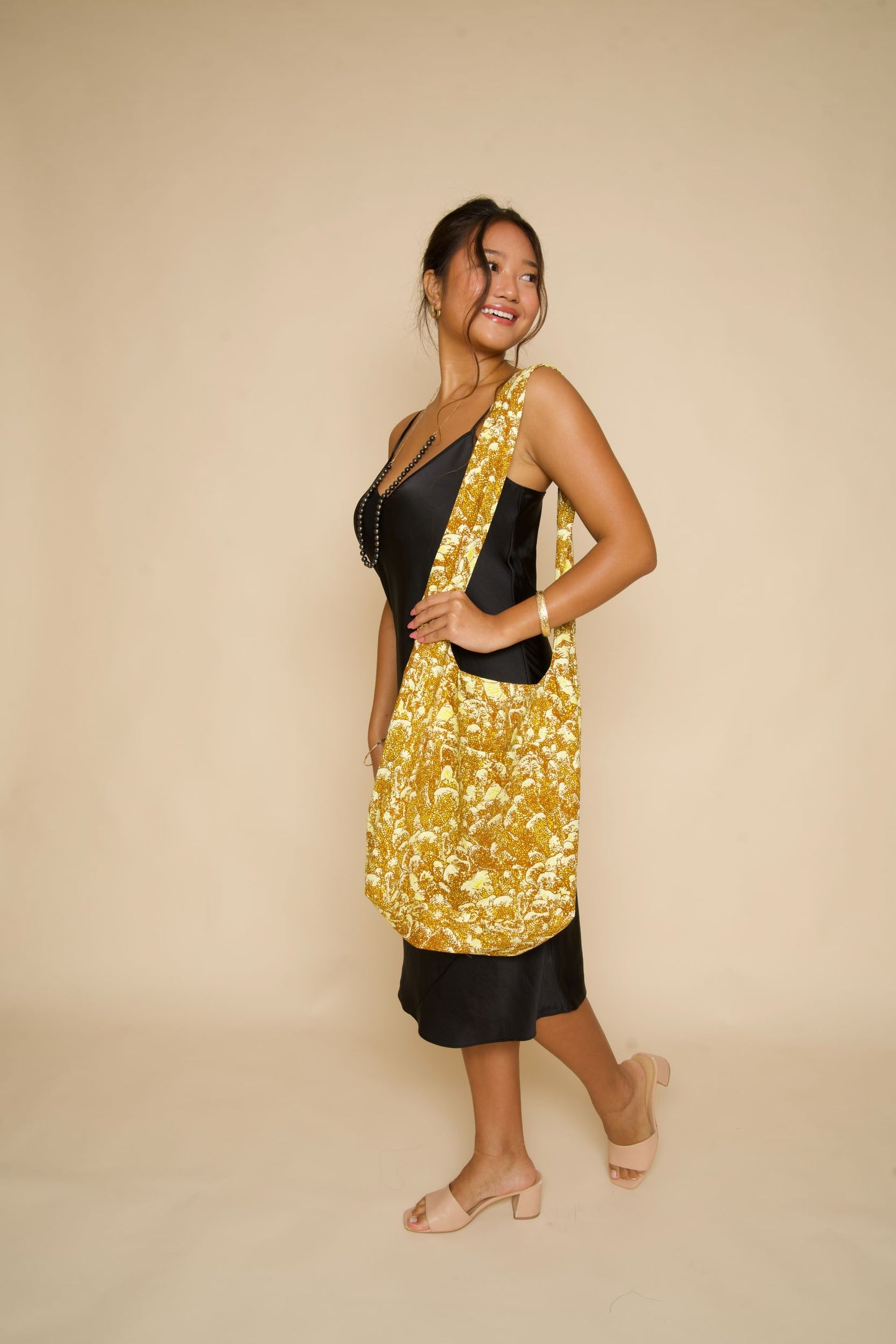 Coral Gold Tote Bag