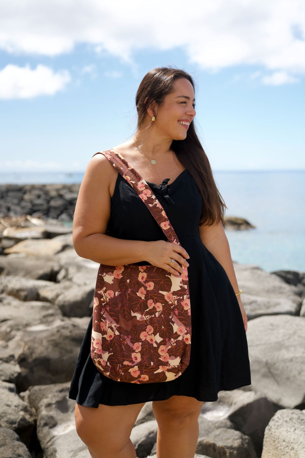 Flowering Hau Sunset Tote Bag