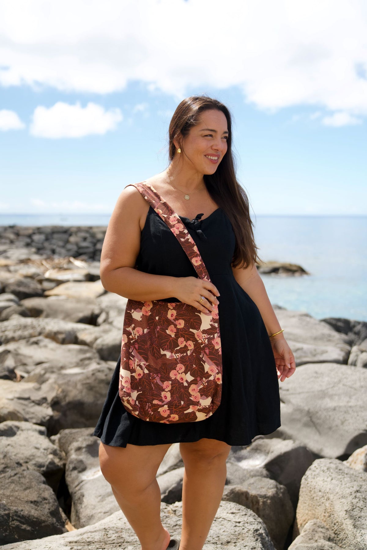 Flowering Hau Sunset Tote Bag