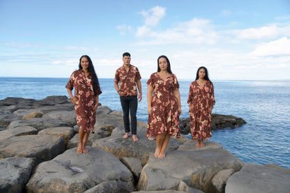 Flowering Hau Sunset Kaftan Dress