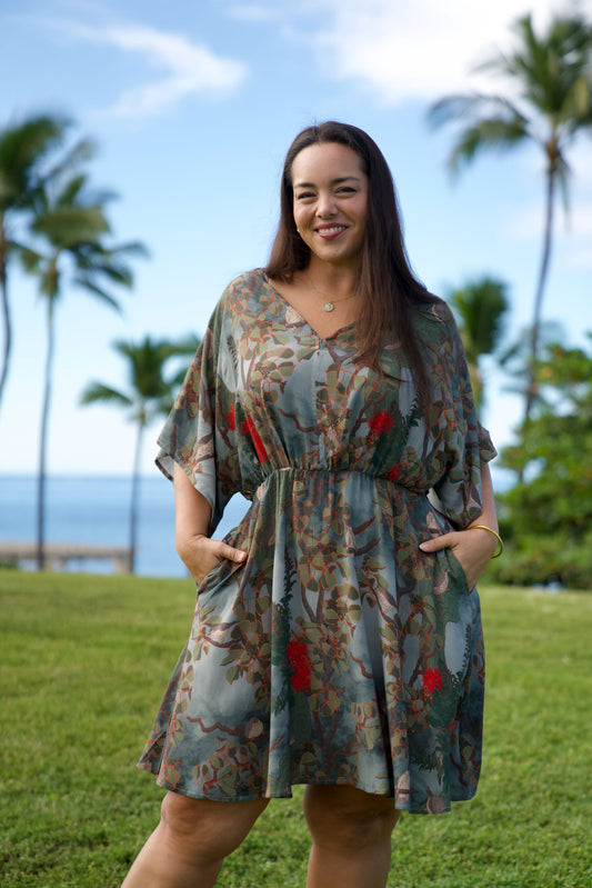 Vanishing 'Akikiki Blouson Mini Dress