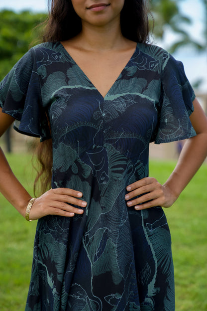 Kamapua'a Midi Hourglass Dress