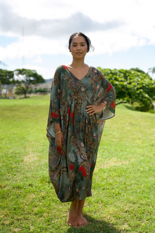 Vanishing Akikiki Kaftan Dress