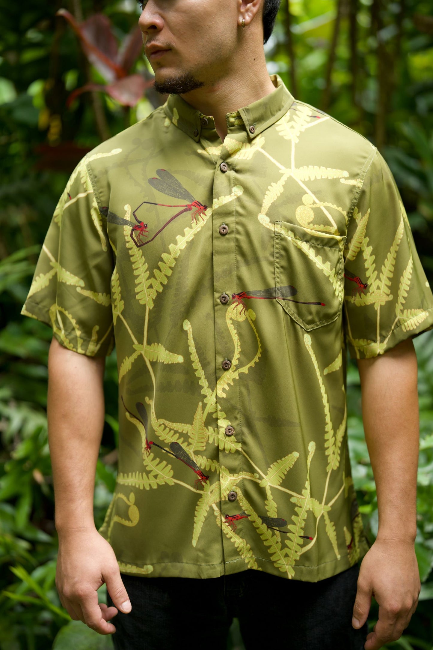 Pinapinao & Uluhe Aloha Shirt (Iron Free)