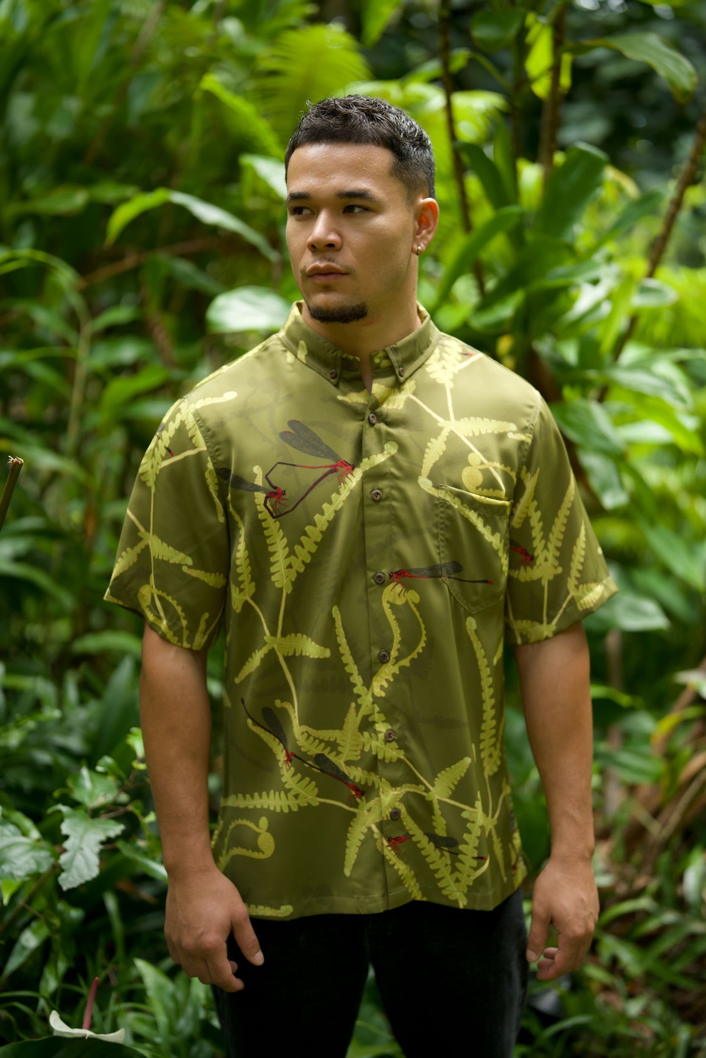 Pinapinao & Uluhe Aloha Shirt (Iron Free)
